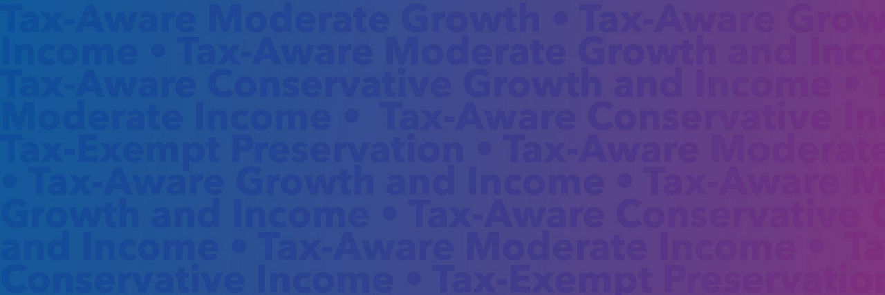 This image shows a list of the Capital Group Active-Passive Tax-Aware models, which includes: Tax-Aware Moderate Growth Model, Tax-Aware Growth and Income Model, Tax-Aware Moderate Growth and Income Model, Tax-Aware Conservative Growth and Income Model, Tax-Aware Moderate Income Model, Tax-Aware Conservative Income Model, and Tax-Exempt Preservation Model.