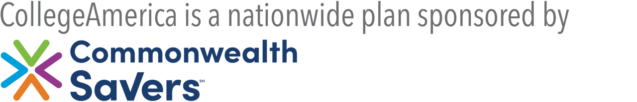 Logo. CollegeAmerica is a nationwide plan sponsored by Commonwealth Savers.